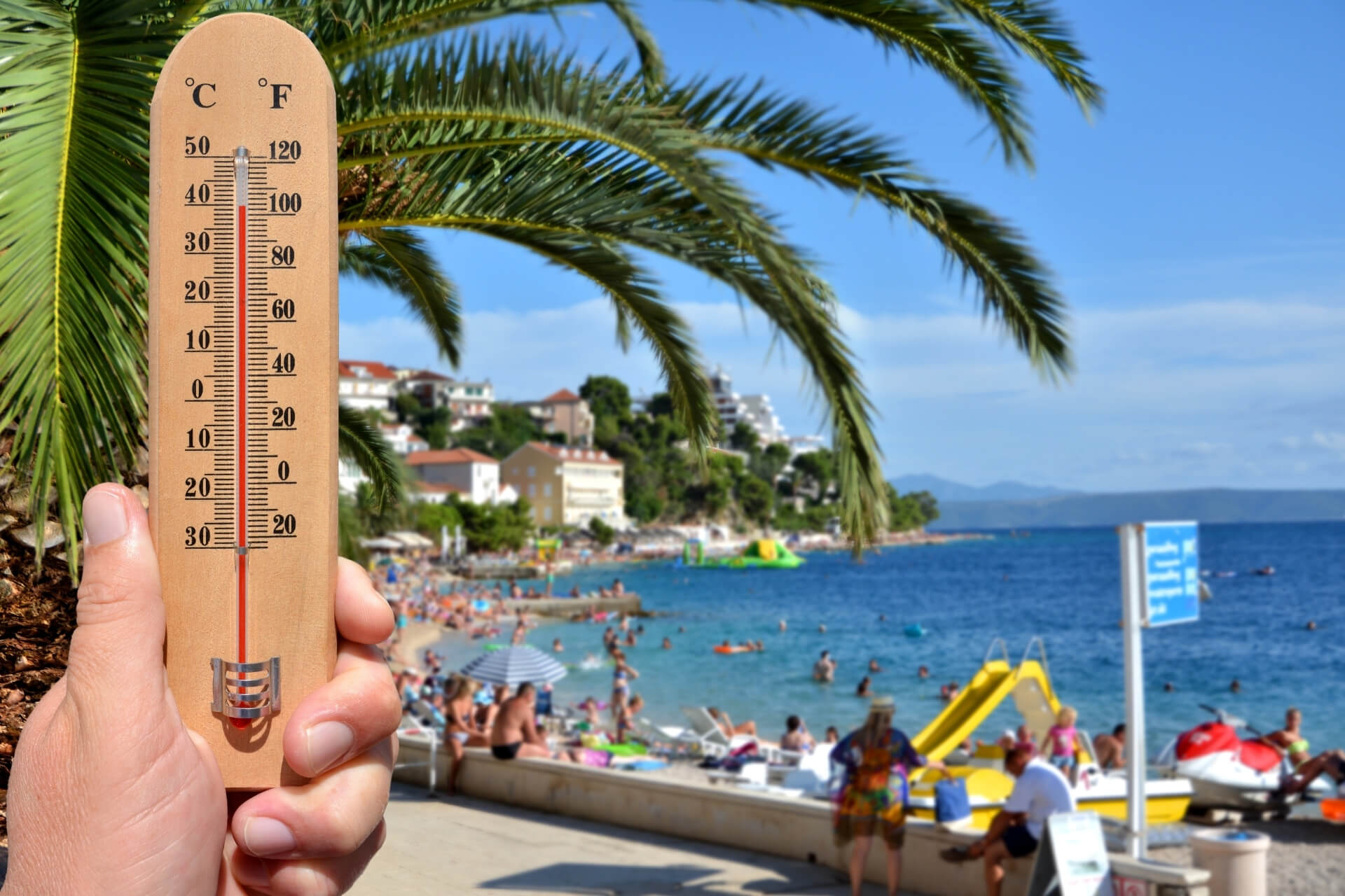 Самый теплый климат в мире. Градусник летом. Термометр на пляже. Термометр жара. Жаркий климат.